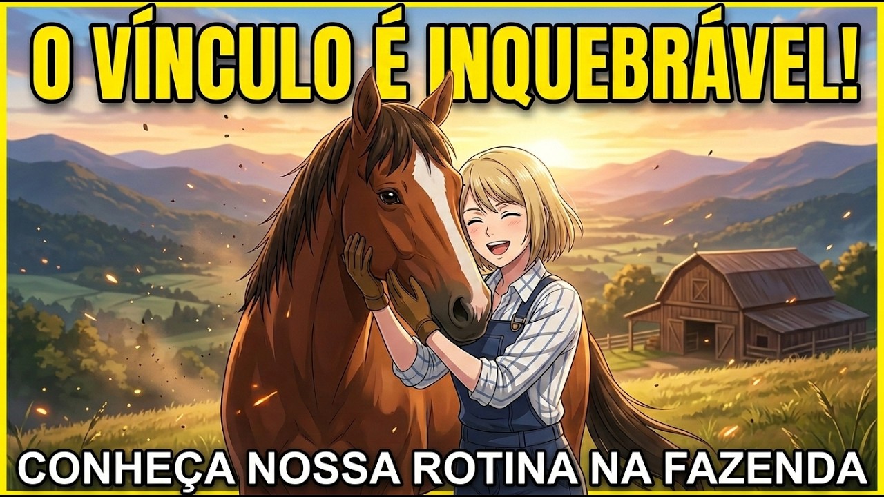 Amizade verdadeira entre uma mulher e o seu cavalo