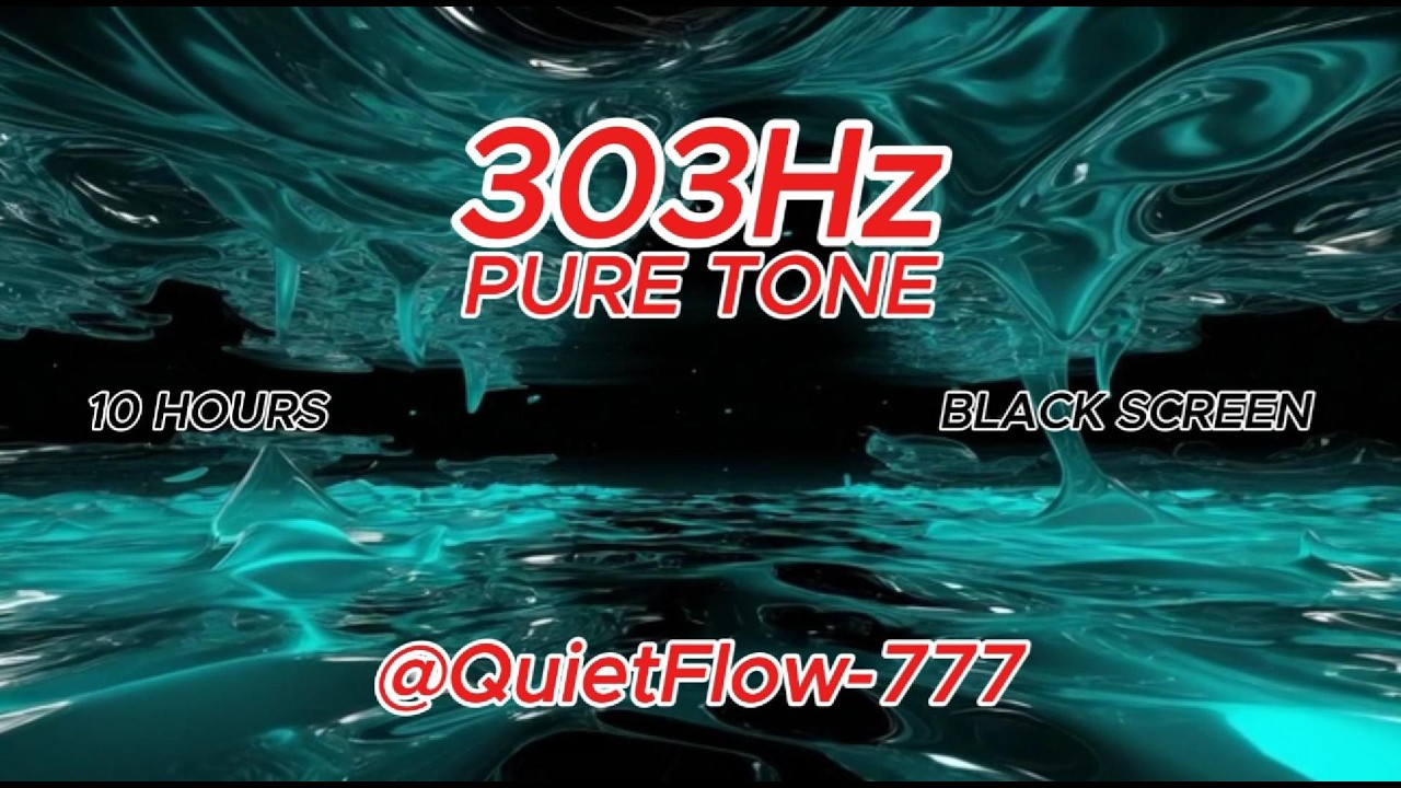 303Hz Pure Tone | Emotional Soothing Frequency, 10 Hours Black Screen Meditation, Relaxation & Sleep