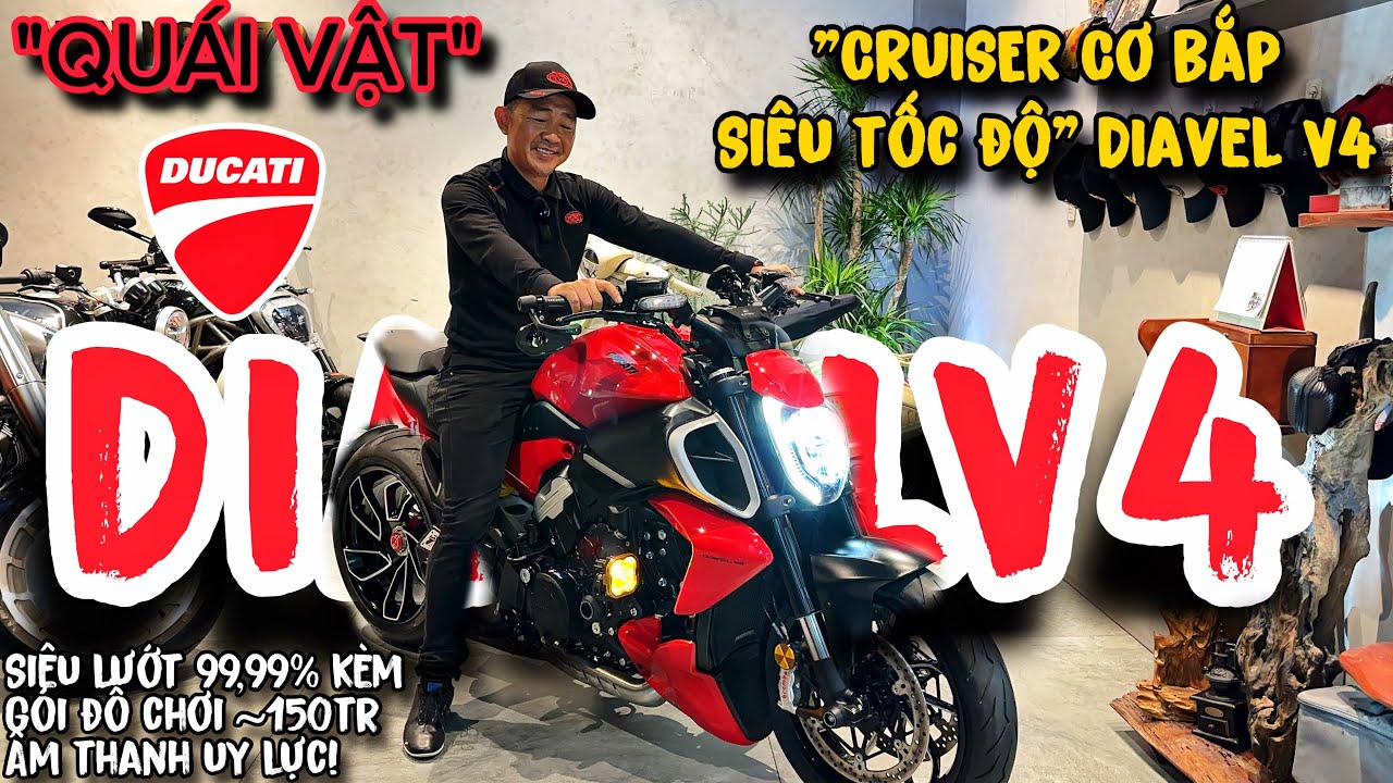 TUYỆT PHẨM “QUÁI VẬT”- DIAVEL V4•CRUISER CƠ BẮP MẠNH MẼ UY LỰC KÈM GÓI ĐỒ ~150tr SIÊU LƯỚT MỜI AE😍🏍️