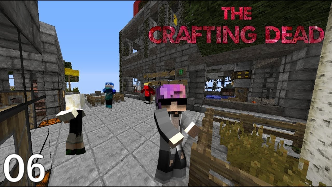 Looting The Plaza | Season 1 Episode 6 (The Crafting Dead) Minecraft Roleplay (Glitched)