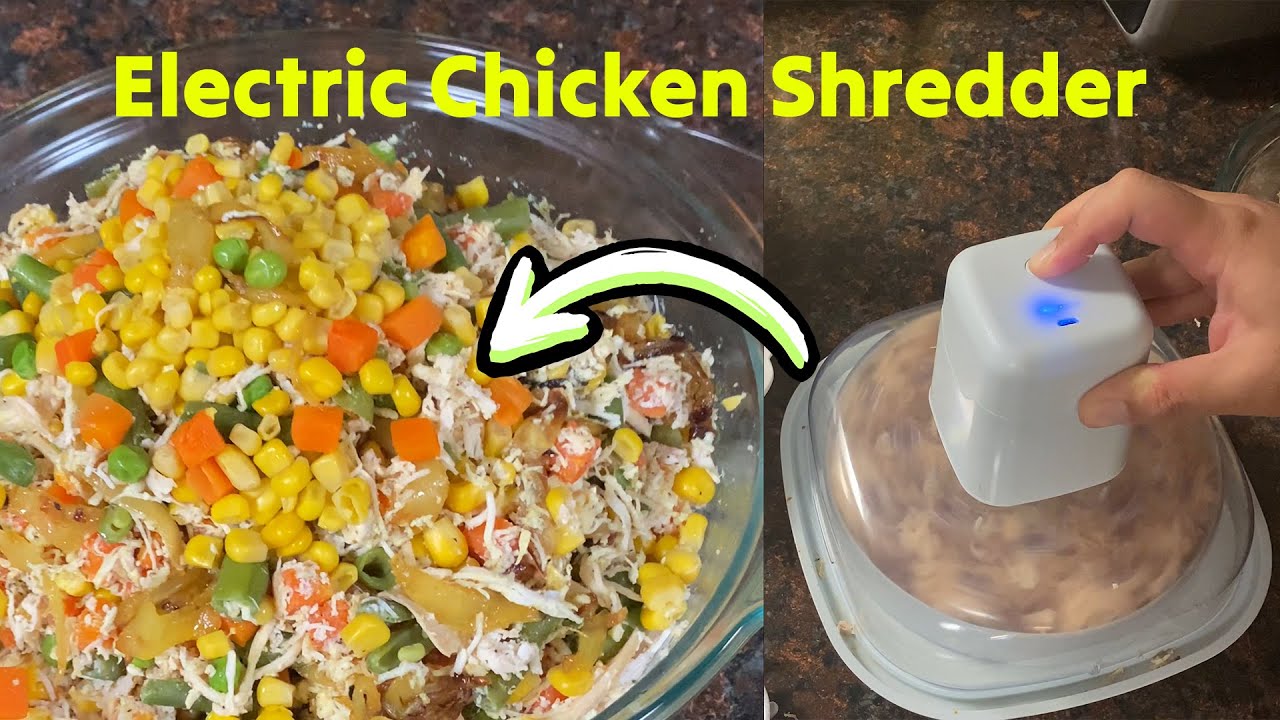 Rechargeable Electric Chicken Shredder Tested 🟡 @Gadgetify