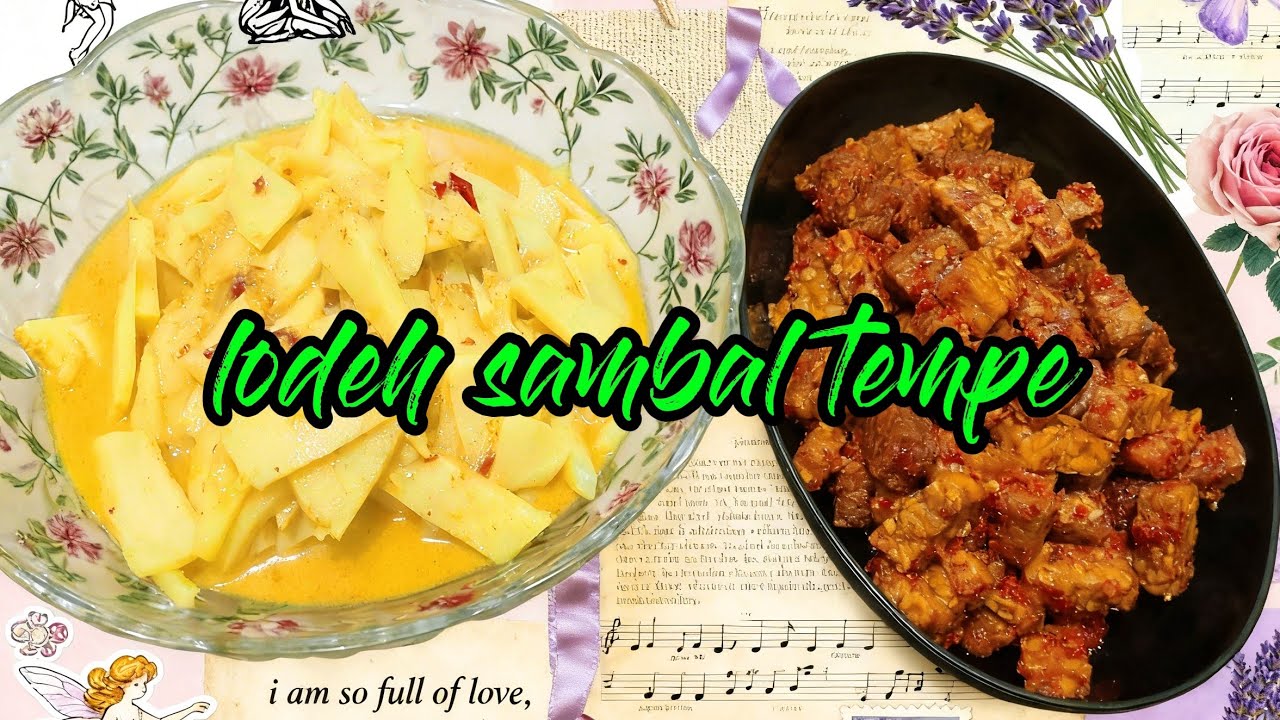 BAMBU LODEH SAMBAL GORENG TEMPE⁉️ MASAK SATSET‼️#vlogmasak#masakanrumahan 