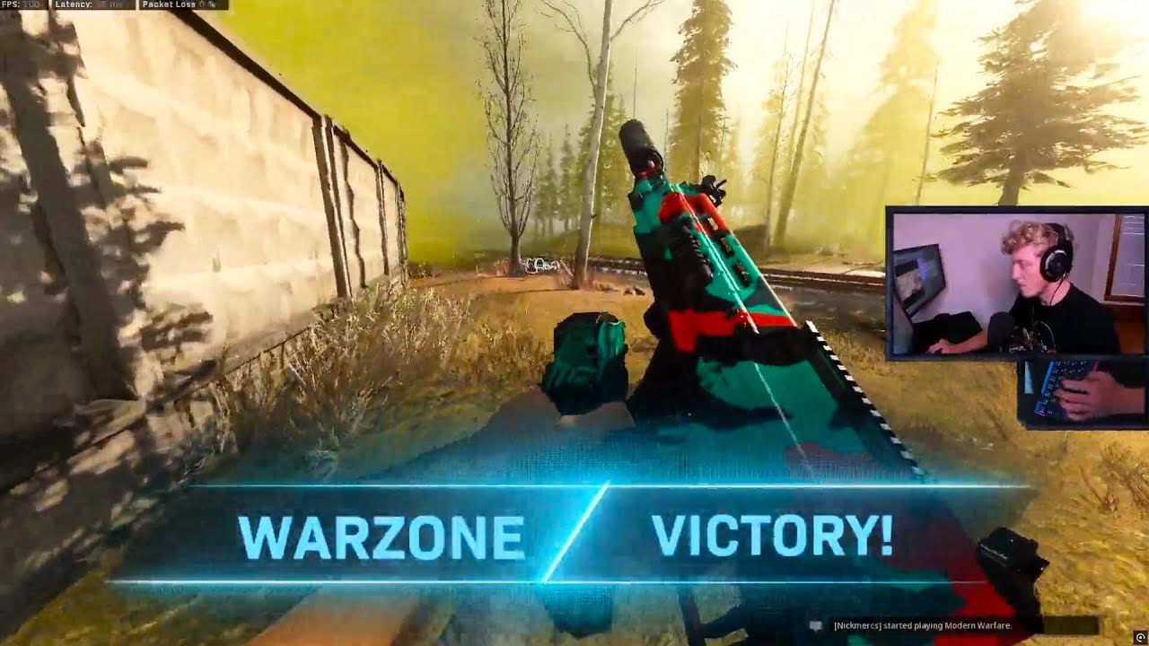 Tfue first ever solo win on Warzone