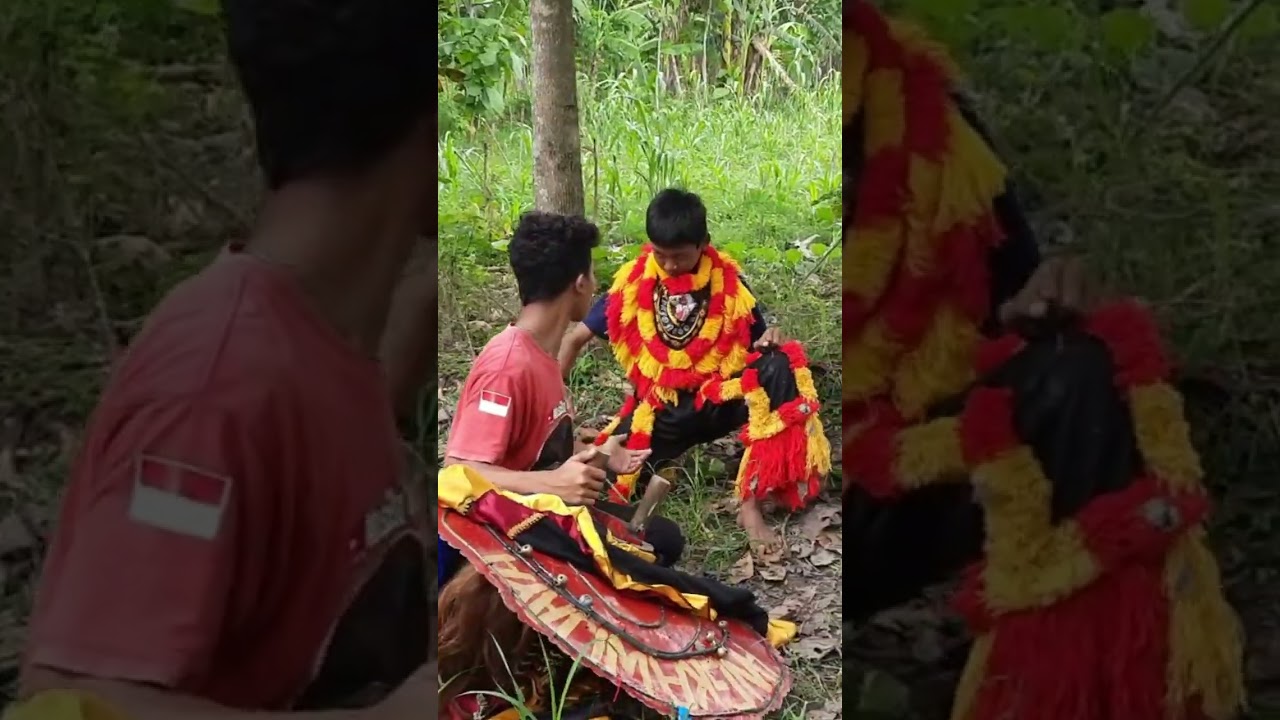 Kerasukan Demit Barongan Caplokan Galak #short