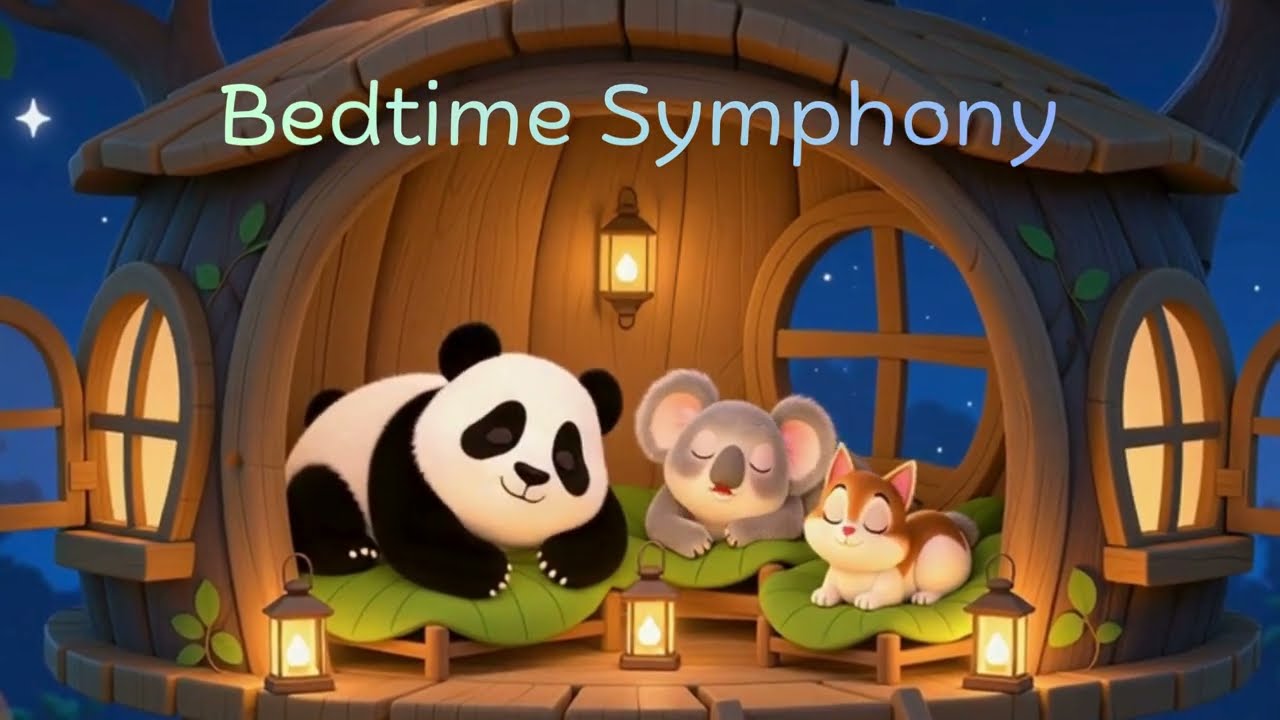 Bedtime Symphony- Forest Animals Lullaby | Sleep Music for Babies & Toddlers.