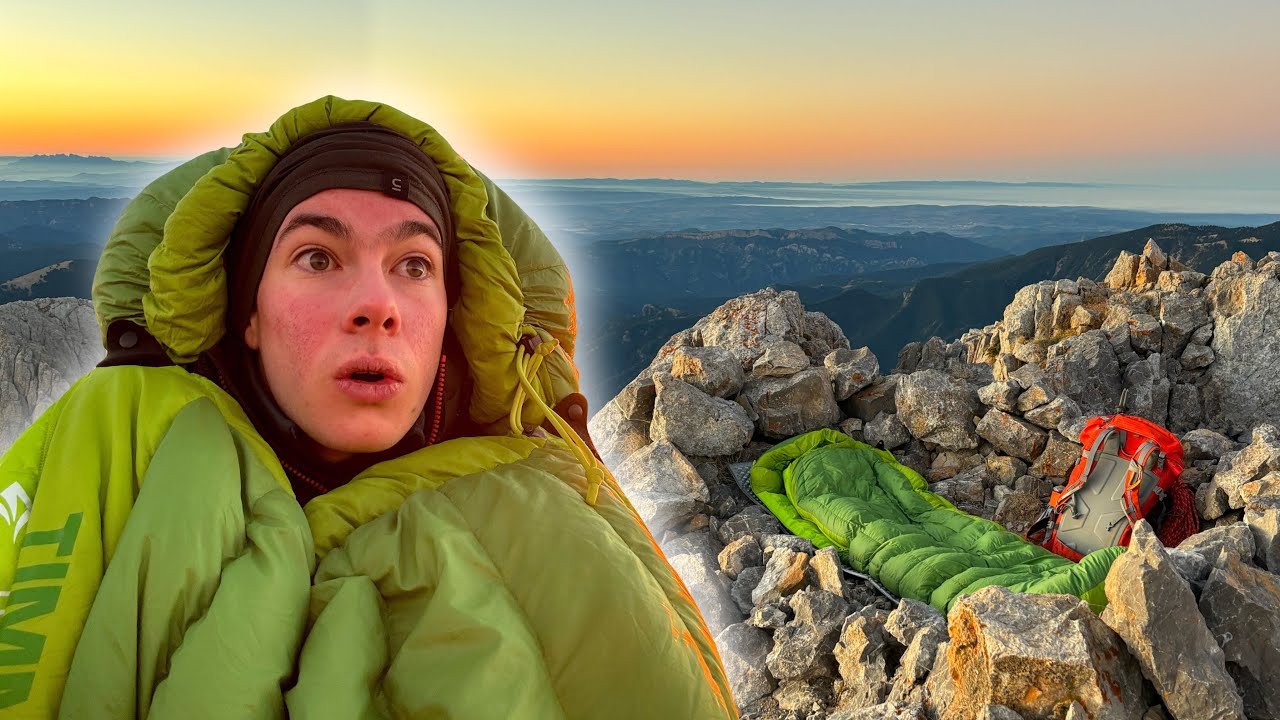 🌄 VIVAC en una CIMA de 2500m *de vértigo*