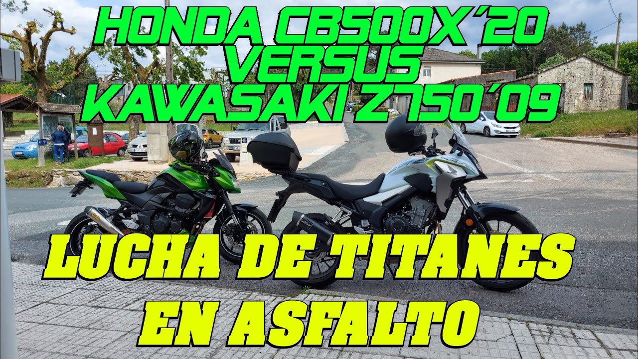HONDA CB500X y Kawa Z750, 1-5-21 por Galicia (España).