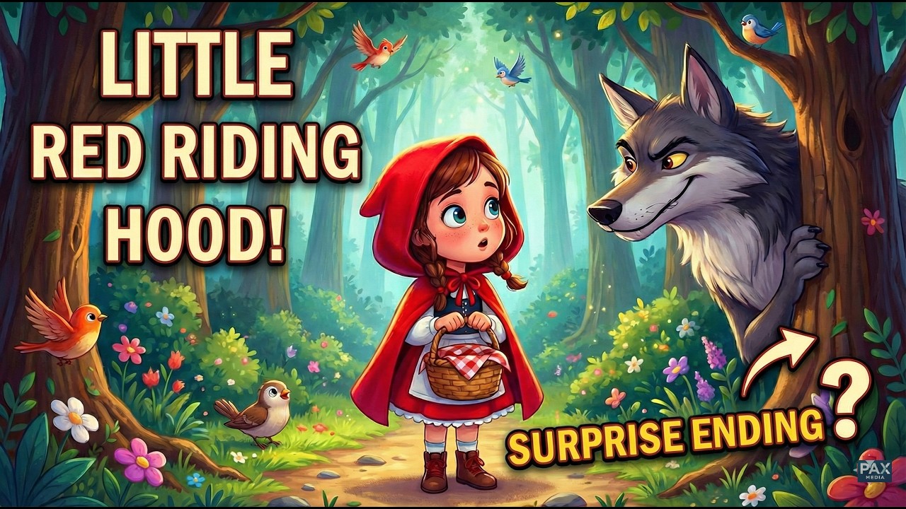 Little Red Riding Hood Story | Cartoon Fairy Tale | Happy Ending
