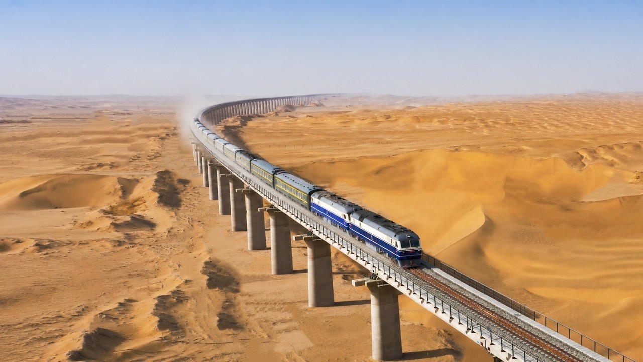 Riding the World's First Railway to Circle a Desert | 5-Day Trip in Xinjiang, China