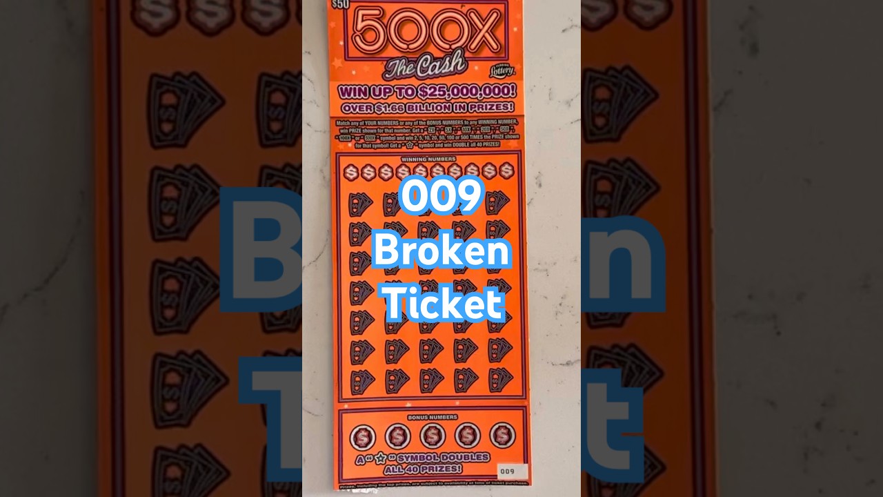Broken 500X the Cash scratcher - #scratchers #scratchofftickets #lottery #fun