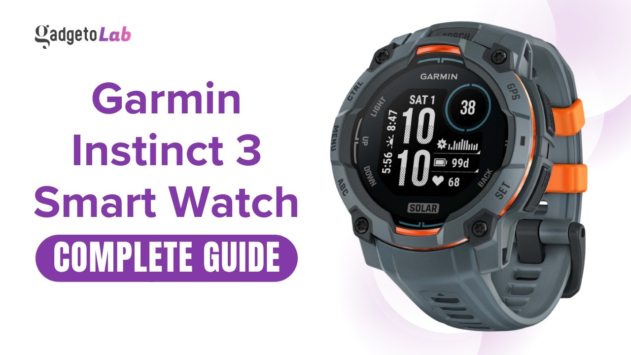 Garmin Instinct 3 Smart Watch | Features & Setup | Complete Buying & User Guide