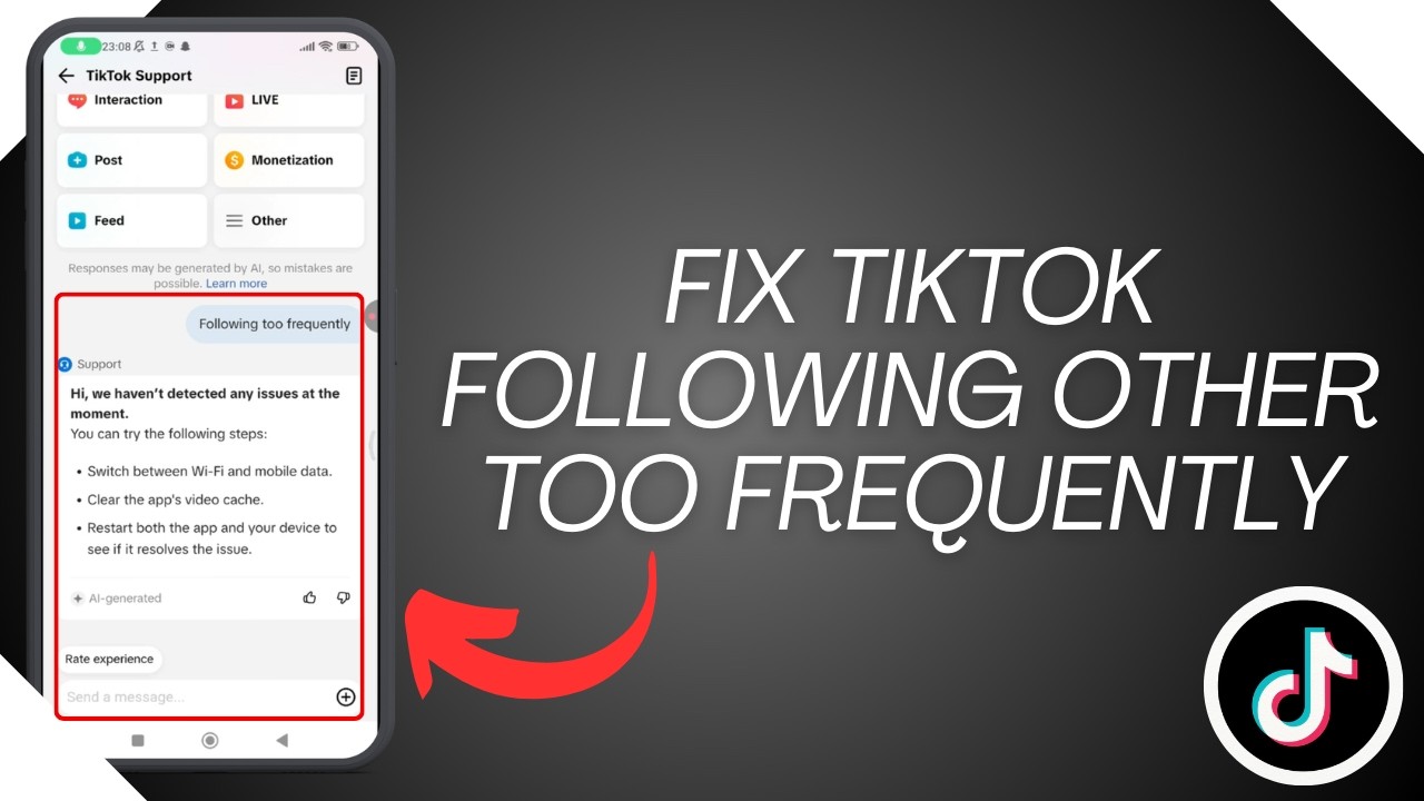 How to Fix Following Other Too Frequently Try again later Problem on TikTok