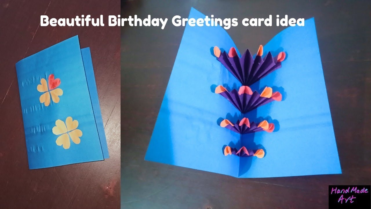 Beautiful Birthday Greetings card idea  || Diy Birthday pop up card || Greeting cards for birthday 🎂
