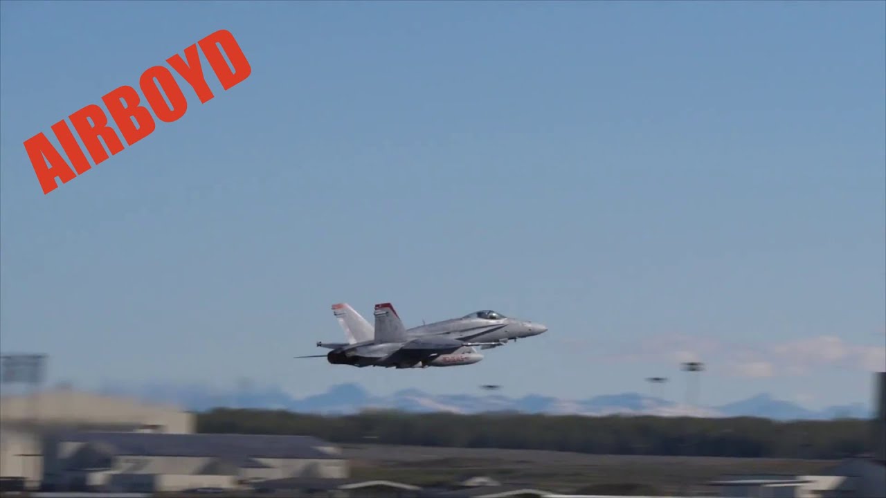 F/A-18 Takeoffs - Joint Base Elmendorf-Richardson