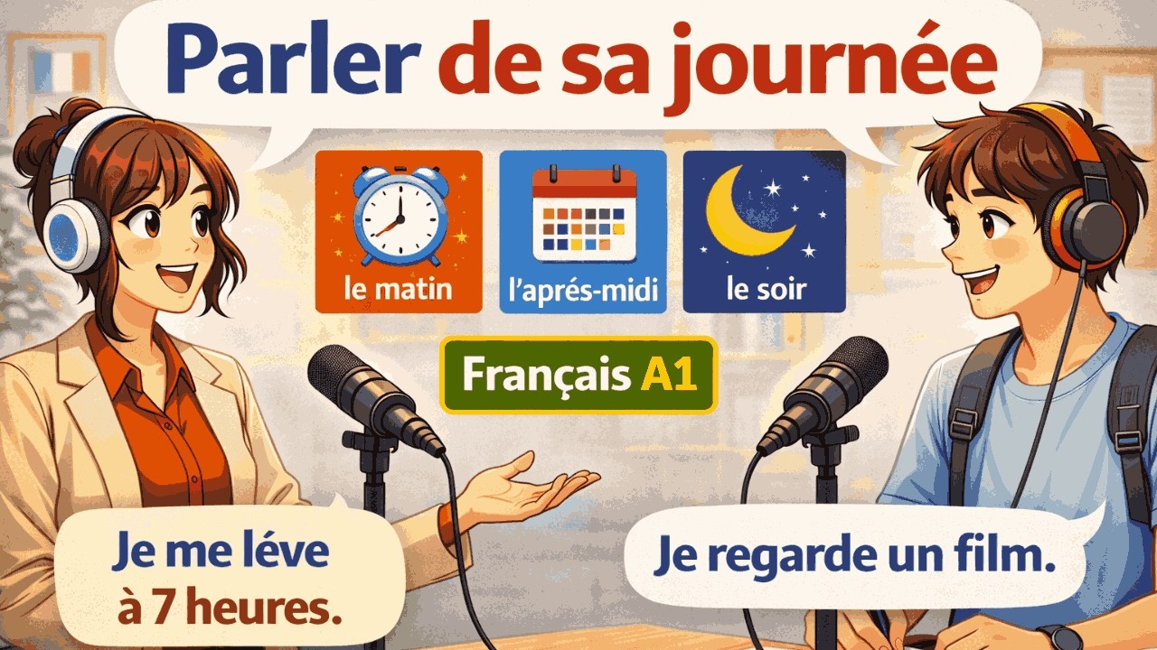 Comment parler de sa journée en français (A1)