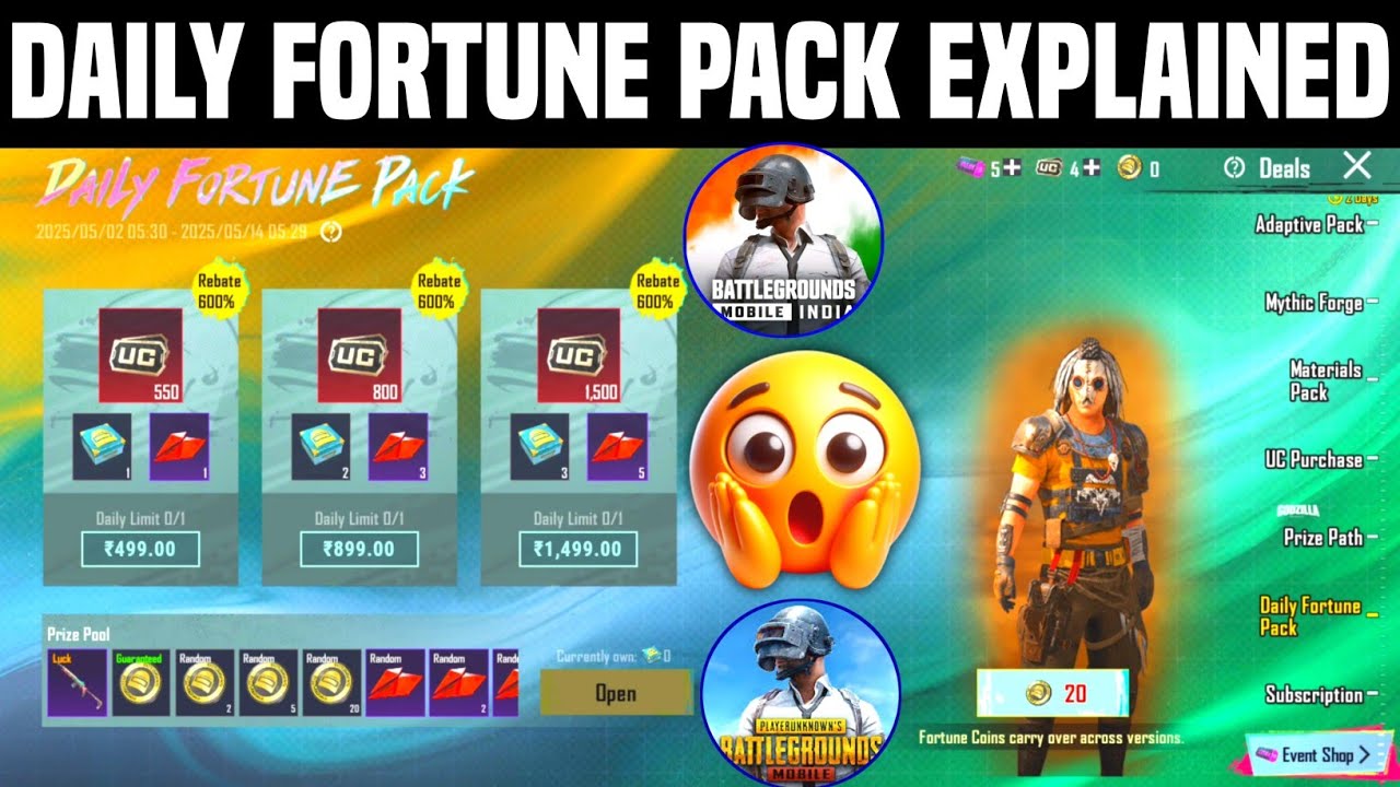 Is the Daily Fortune Pack Event Worth It | daily fortune pack bgmi Explained | Daily Fortune Pack