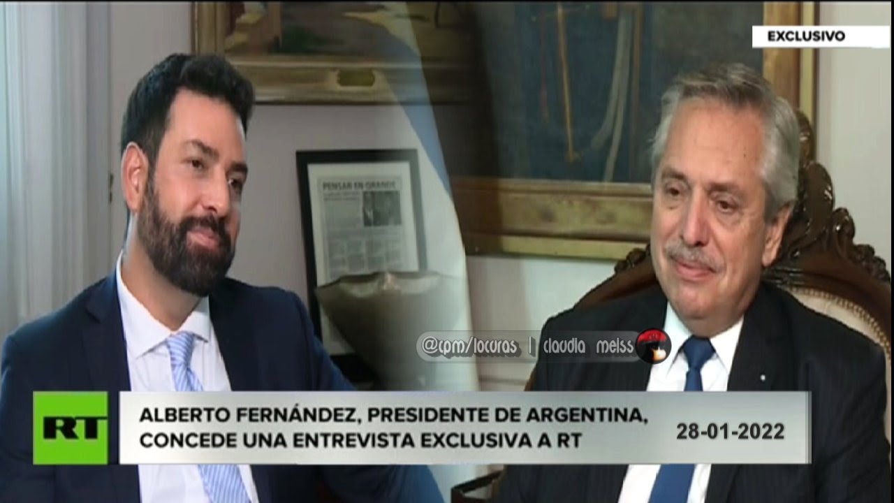 Alberto Fernández | Entrevista exclusiva con RT   28-01-2022