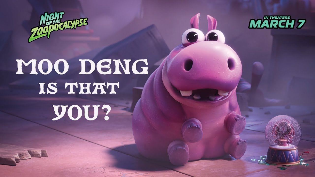 Night of the Zoopocalypse | Poot the Pygmy Hippo vs. the Zoopocalypse?! | Moo Deng Song