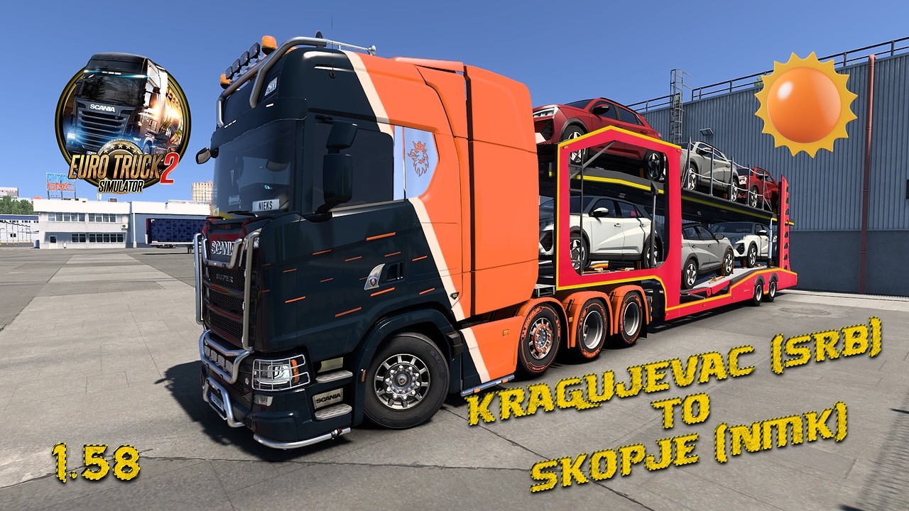 EURO TRUCK SIMULATOR 2 - RELAXING DRIVE - KRAGUJEVAC (SRB) TO SKOPJE (NMK)