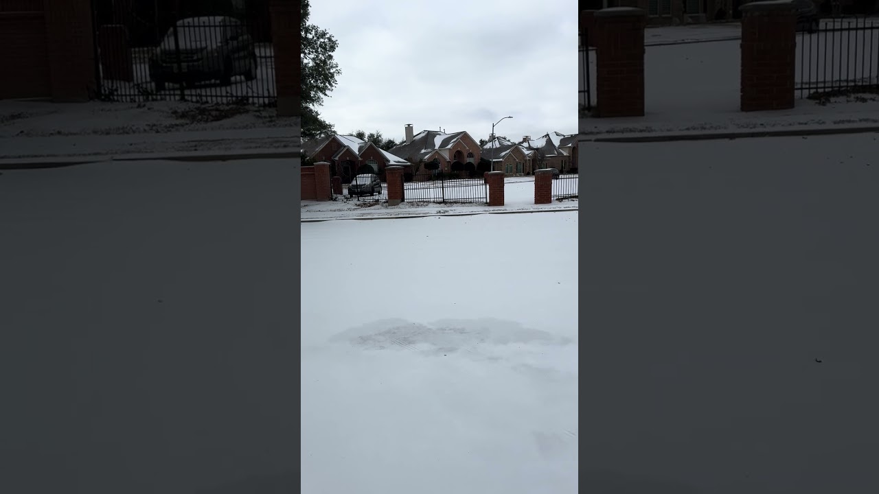 Snow day Irving Texas 