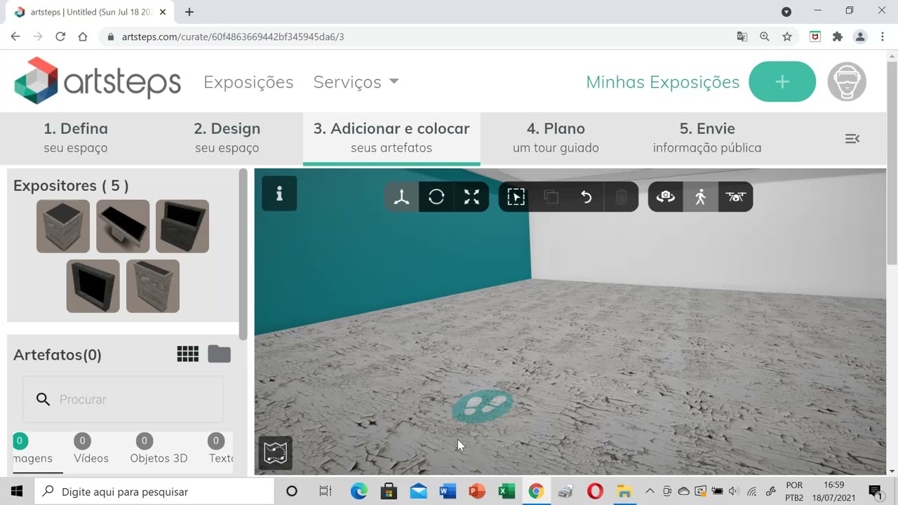 Ferramentas Educacionais: Criando Exposições Virtuais com Realidade Virtual usando Artsteps