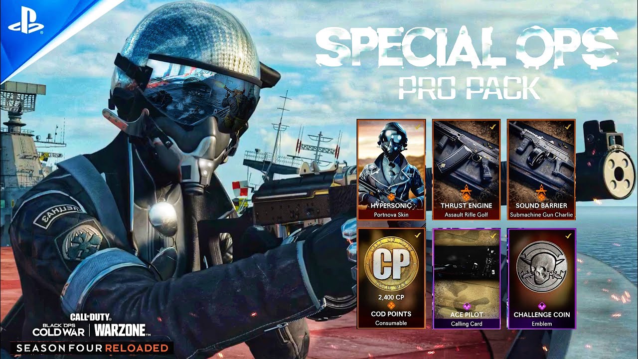 SPECIAL OPS PRO PACK | Roze 2.0 | Hypersonic Portnova Skin | Season 4 Black Ops Cold War & Warzone