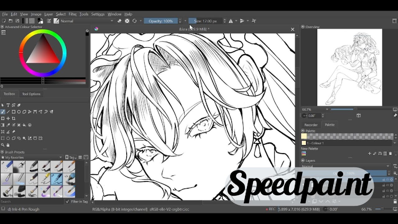 Cantarella | speedpaint Krita