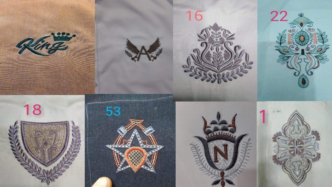 embroidery designs_front pocket Embroidery design, ,Glorious Embroidered Motif Design 2021/2022,