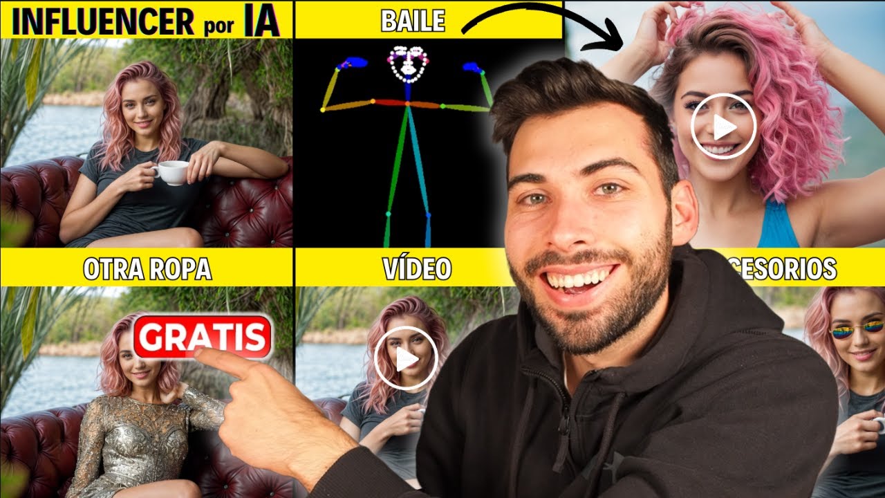 Crea una Influencer 2.0 por IA GRATIS 🧏🏼‍♀️ Bailará, grabará, cambiará su ropa, pose, ...
