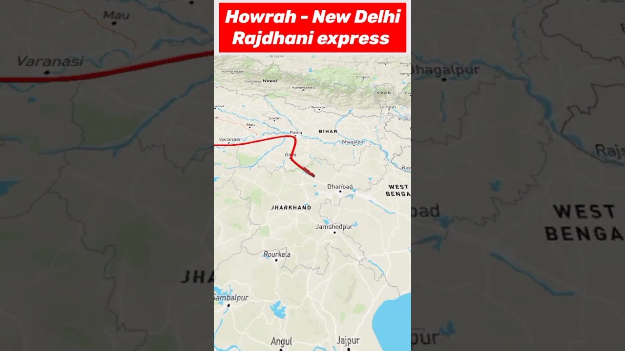 Howrah - New Delhi Rajdhani express 🚉🚉 #delhi #kolkata #railway
