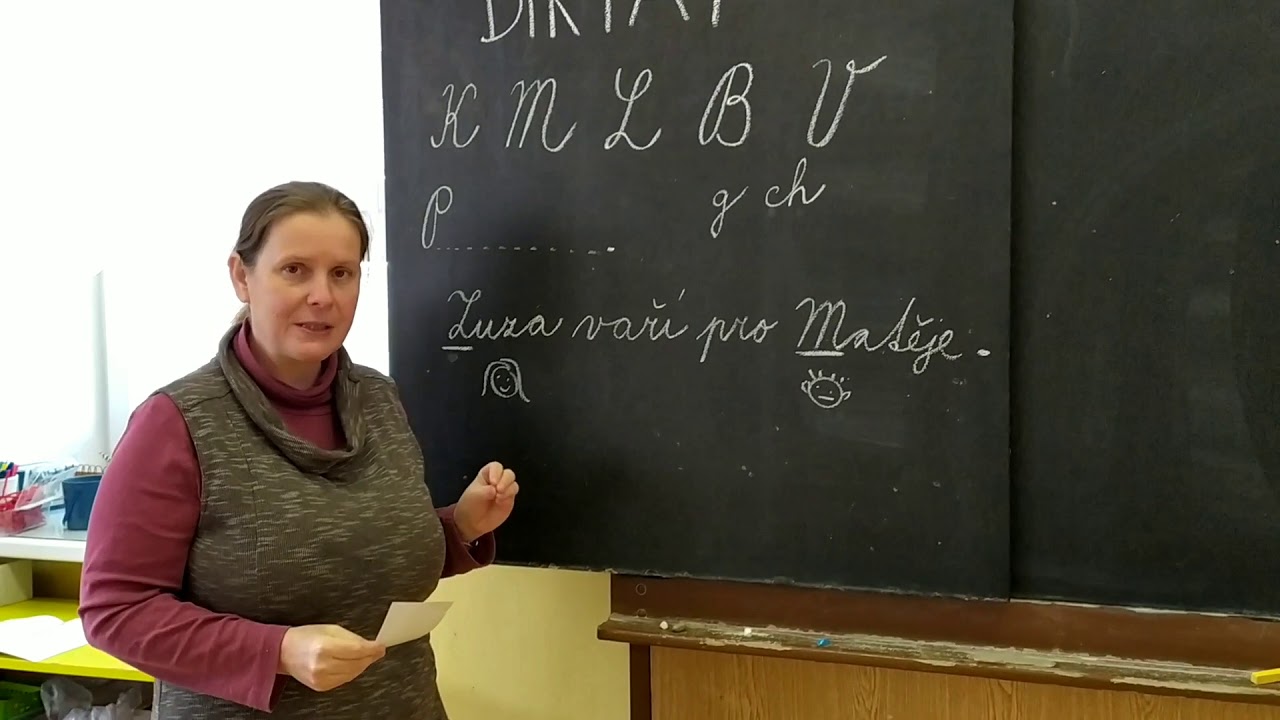 ZŠ Velký Šenov, 1. třída - Píšeme diktát
