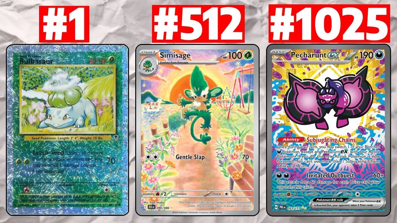 MOST EXPENSIVE Card for EVERY Pokemon EVER