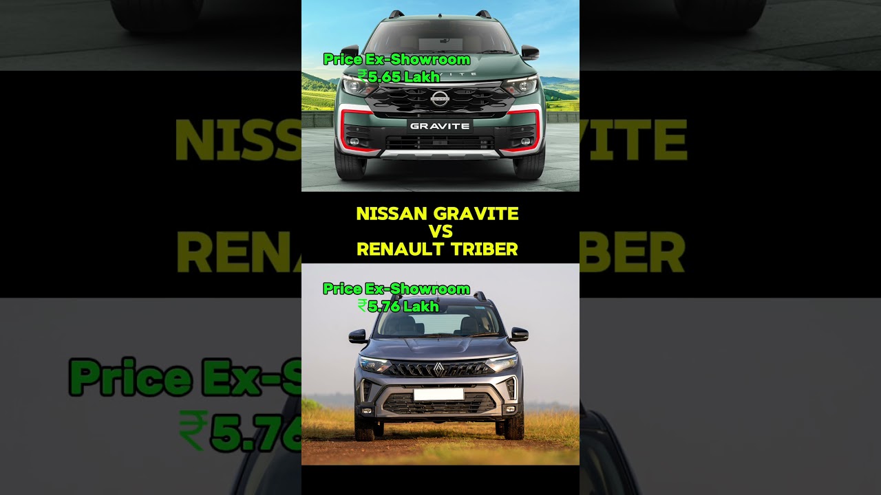 Nissan Gravite vs Renault Triber | Full Length & Price Comparison 2026 🚗💰
