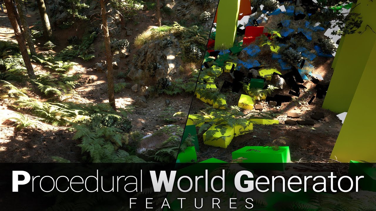 Procedural World Generator - FEATURES /  #pcgaming #ue5 #unrealengine #gamedev #pcg