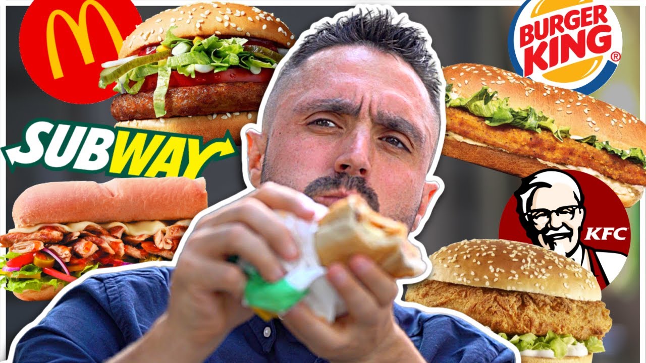 McDonald's VS KFC VS Burger King VS Subway (Vegan Edition)