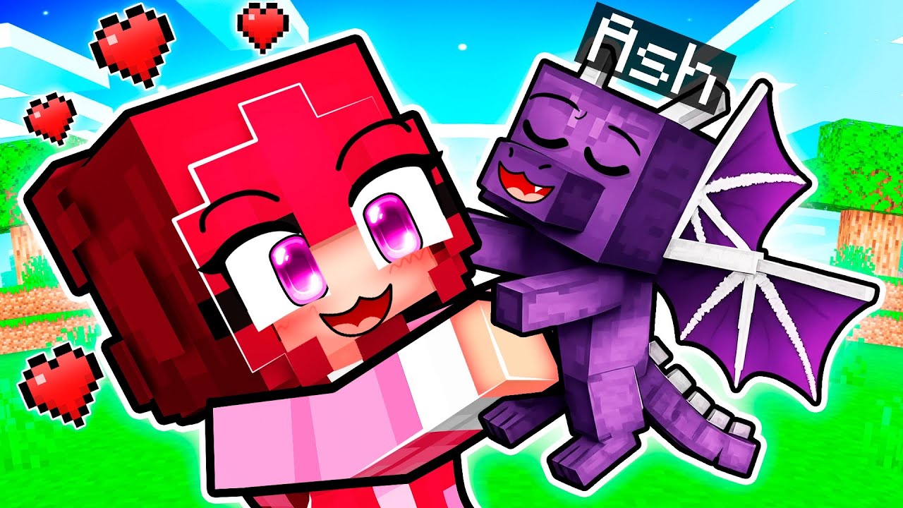 Viviendo como Un DRAGÓN BEBÉ en Minecraft!