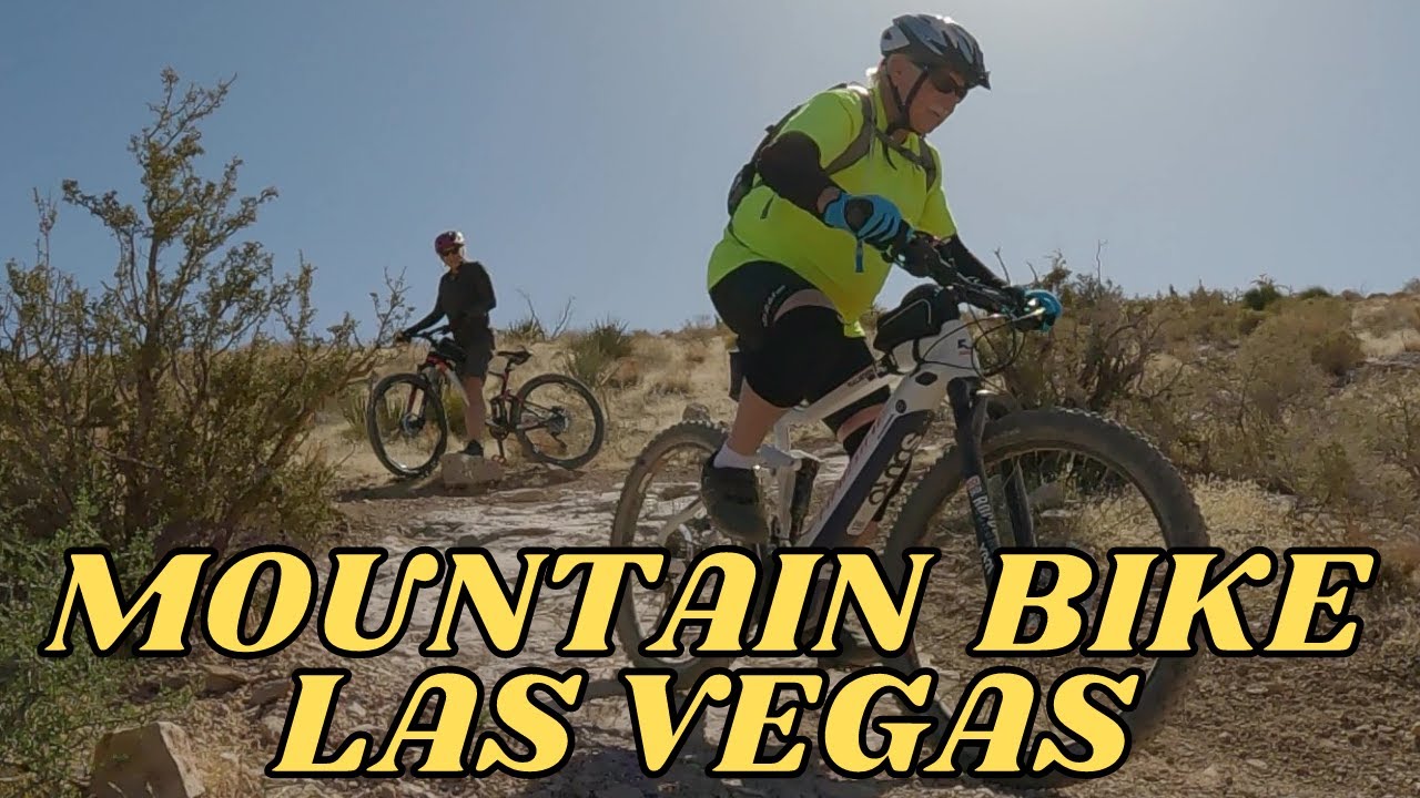 MTB VEGAS RED ROCK CANYON / 3 MILE SMILE /  HE'S OUR INSPIRATION AT 77! / EMTB HAIBIKE / GIANT BIKES