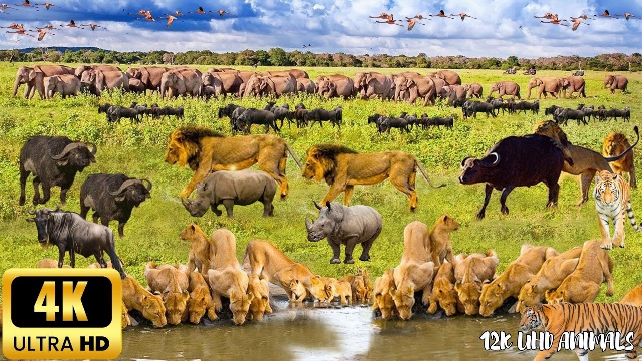 4K African Wildlife   Ruaha National Park - Real Sounds of Africa - 4K Video Ultra HD
