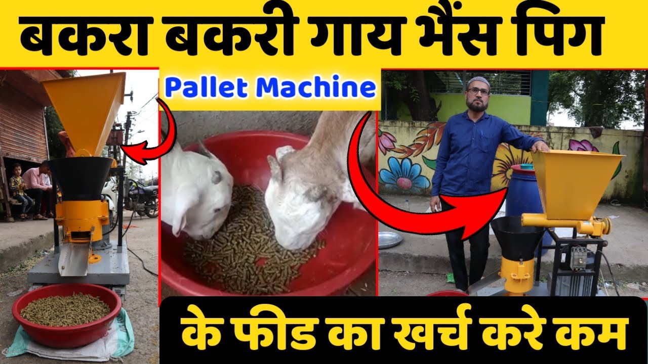 बकरा,बकरी गाय भैंस पालने वालों के लिए बेहतरीन मशीन || Pallet making machine || Harish Yadav