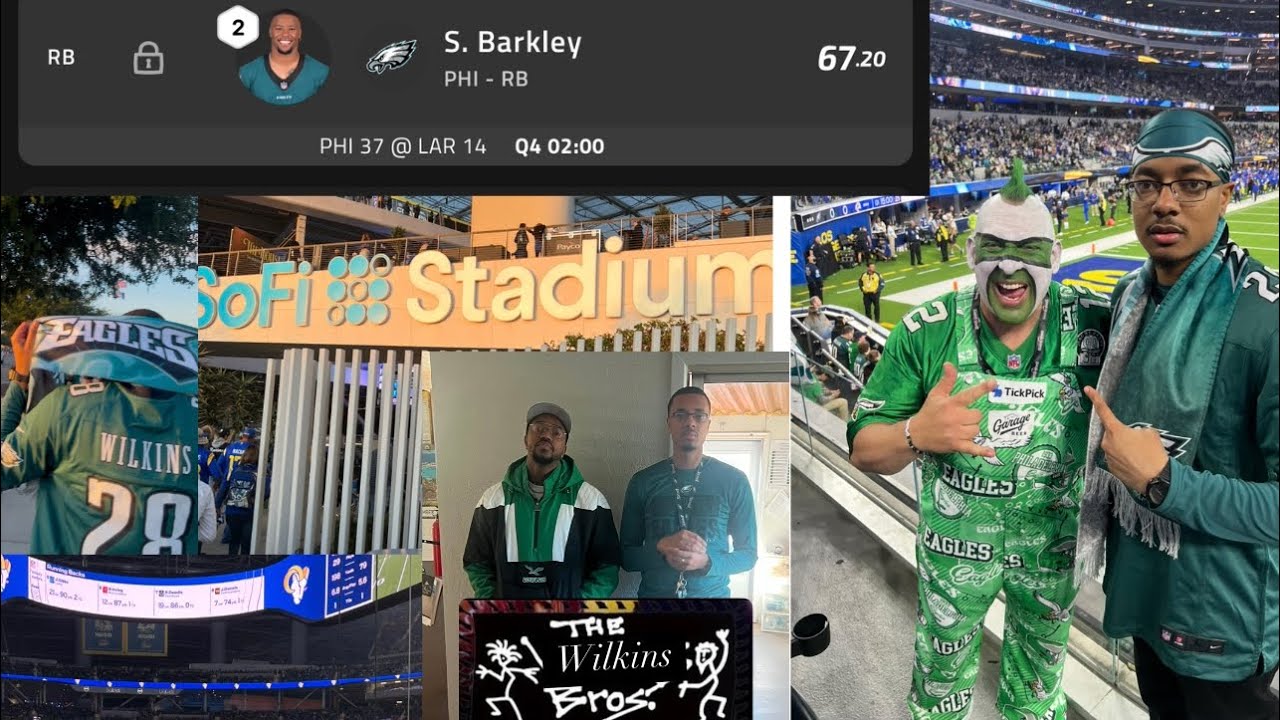 Philadelphia Eagles vs. Los Angeles Rams Gameday Vlog (Week 12 November 2024) (Bay 2 LA)