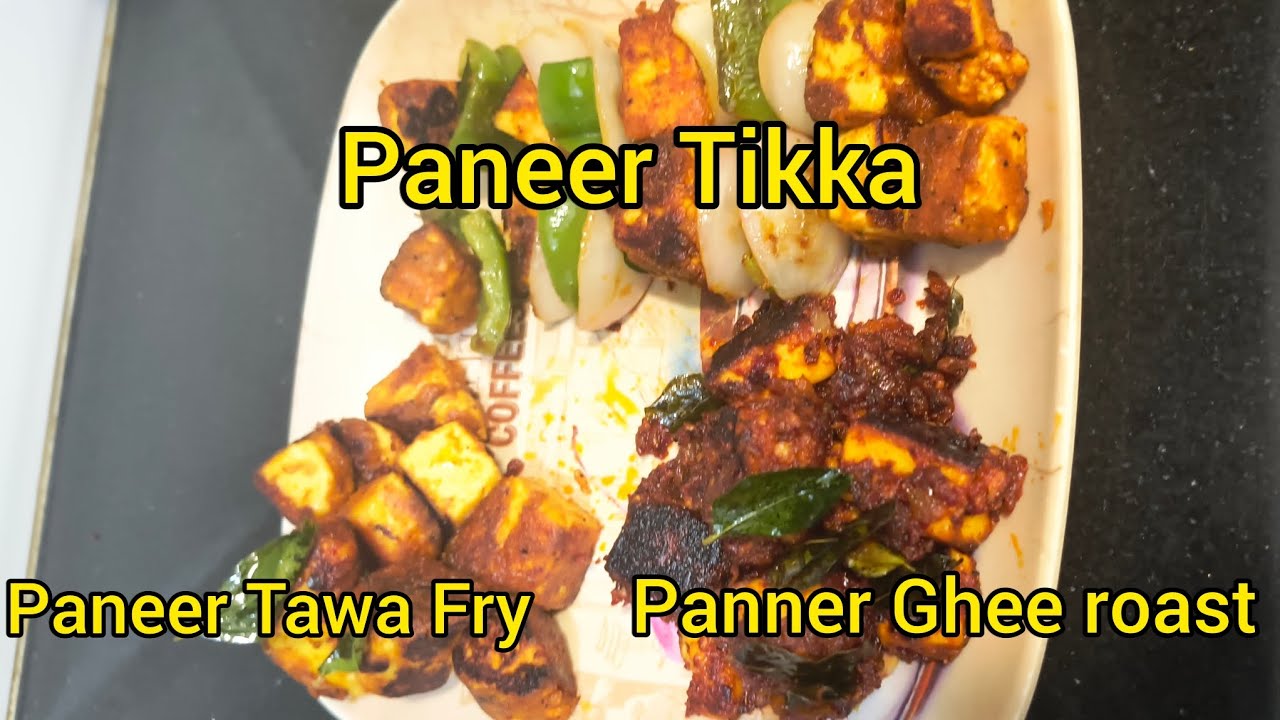 One Paneer Marination, Three Delicious Recipes! | Ghee Roast, Tawa Fry & Tikka | Dhanivlogs
