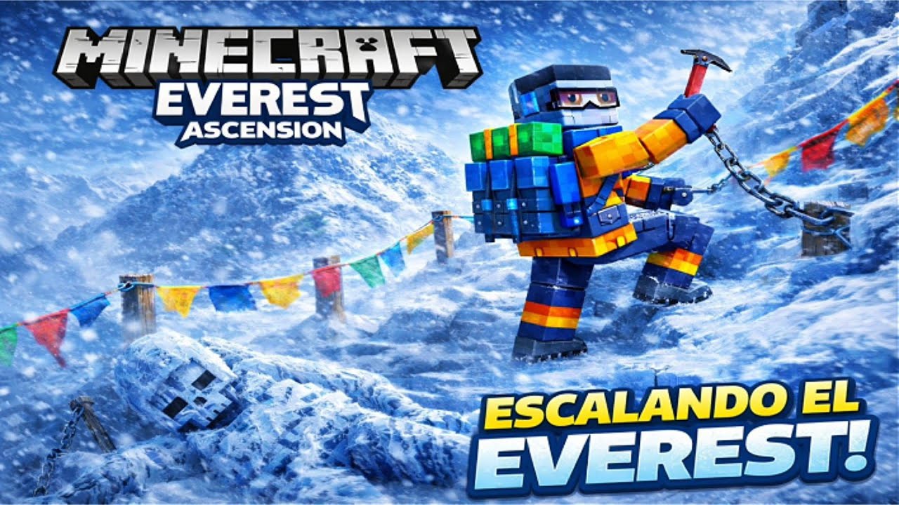 Sobreviví escalando el Everest en Minecraft