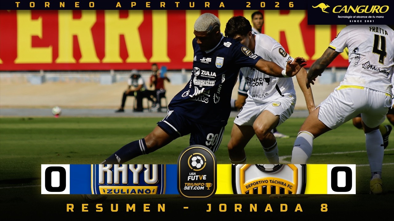 RESUMEN | Igualdad sin goles en el Pachencho Romero | Rayo Zuliano - Táchira | Liga FUTVE Triunfobet