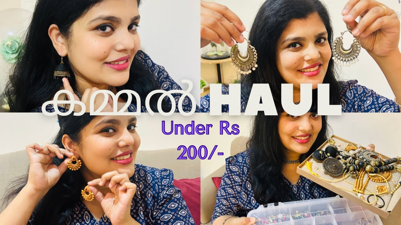Earrings Haul malayalam | trendy affordable earrings haul | jewellery collection | കമ്മൽ collection