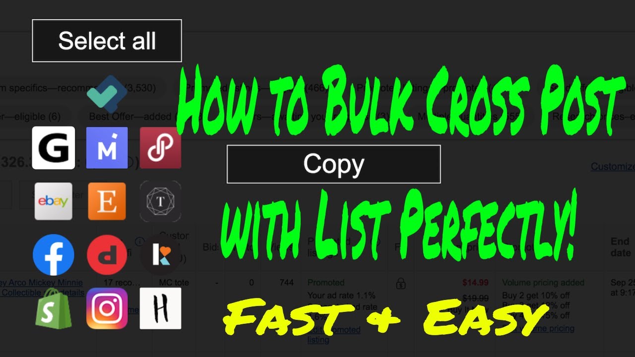 How to Bulk Cross Post with List Perfectly Coupon Code 30% off first month of LP