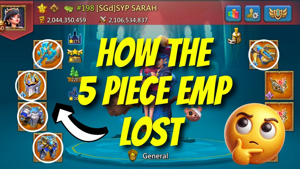 Sniping SYP Sarah – Making a 5-Piece Emperor Lose Baron! - Lords Mobile