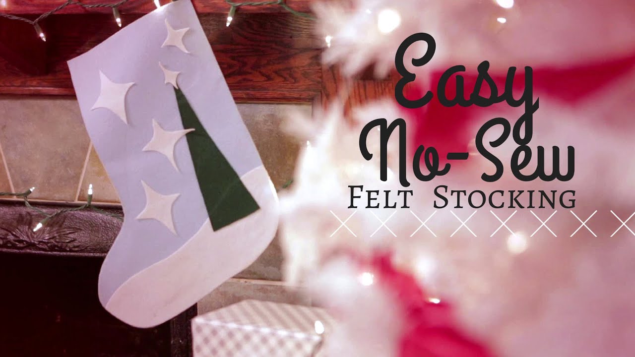 Easy No-Sew Felt Stocking