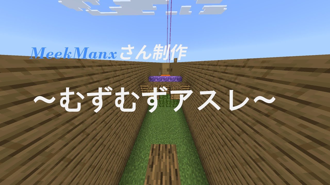 【マイクラ】むずむずアスレ 走った