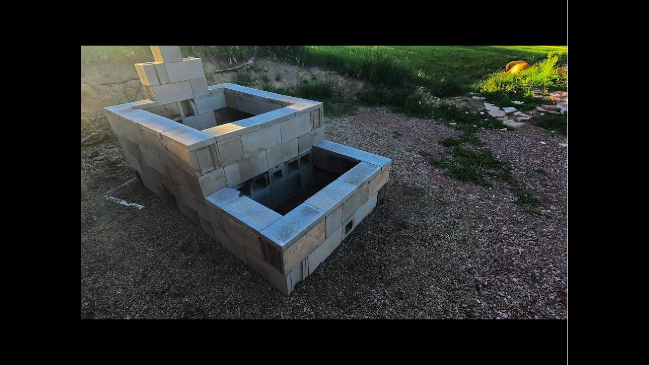 Cinder Block Smoker