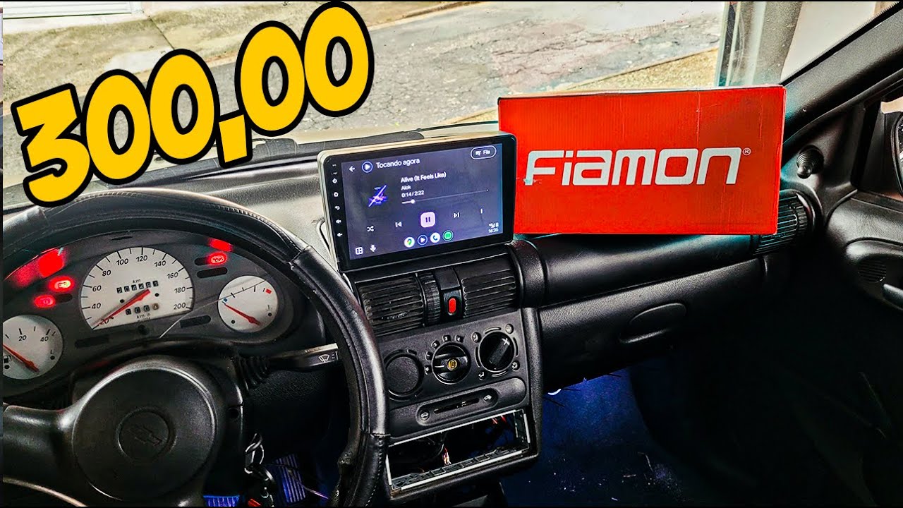 Modernizei o Corsa Wind! Instalação da Multimídia 9” com Moldura Fiamon